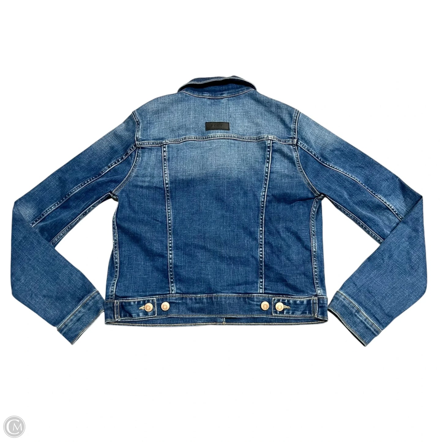Jacket Denim By Dkny In Blue Denim, Size: S