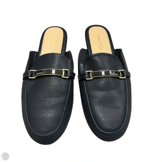 Shoes Flats By Nautica In Blue & Gold, Size: 9