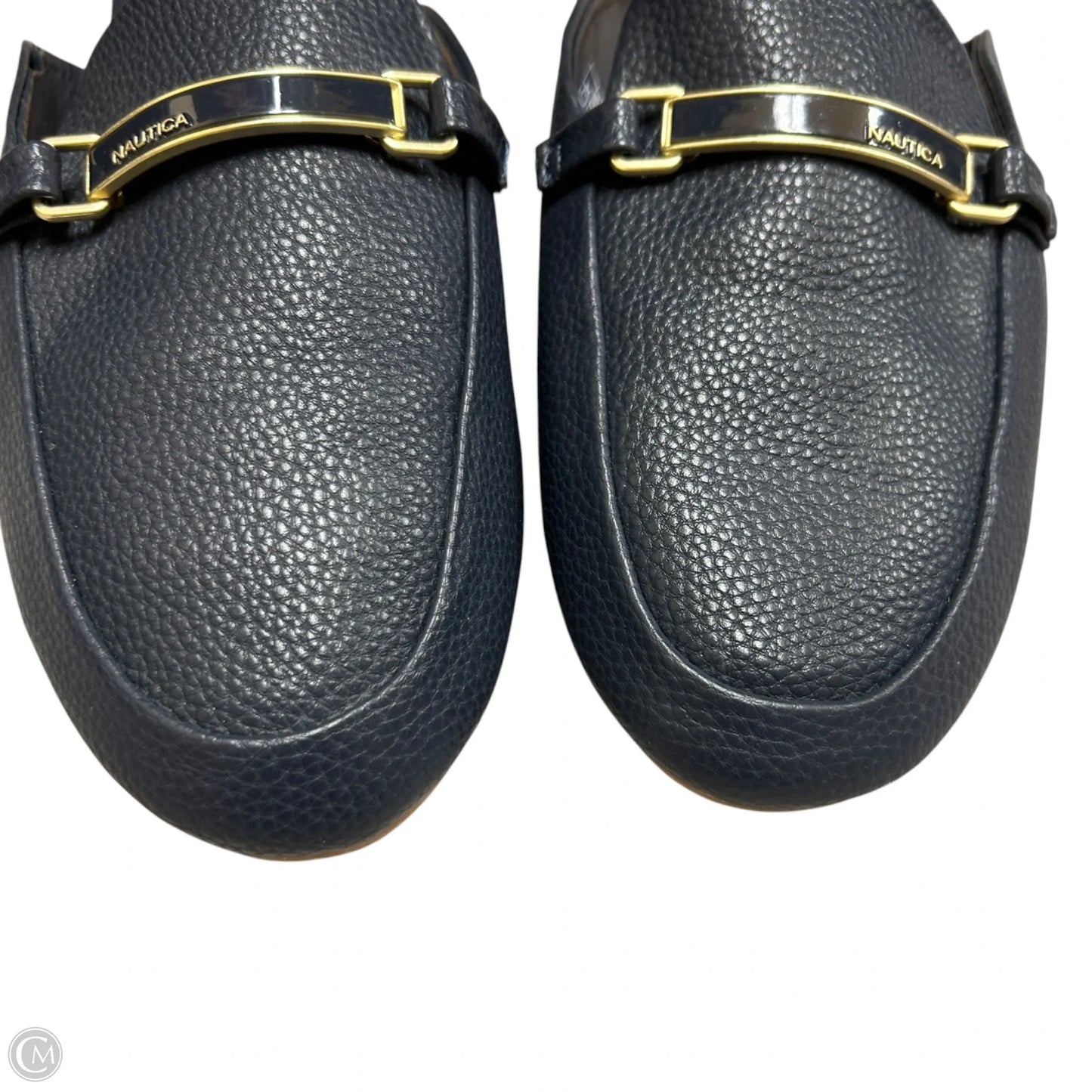 Shoes Flats By Nautica In Blue & Gold, Size: 9