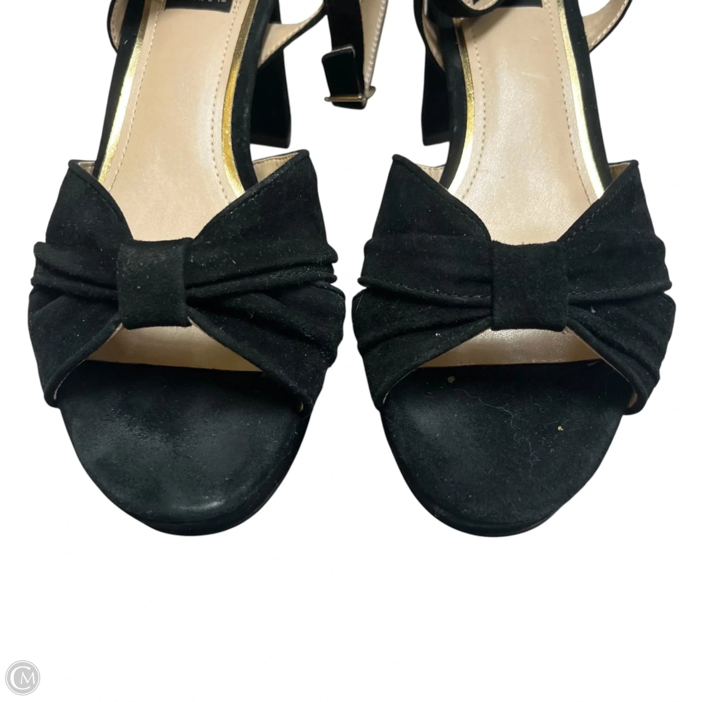 Sandals Heels Block By White House Black Market In Black, Size: 6.5