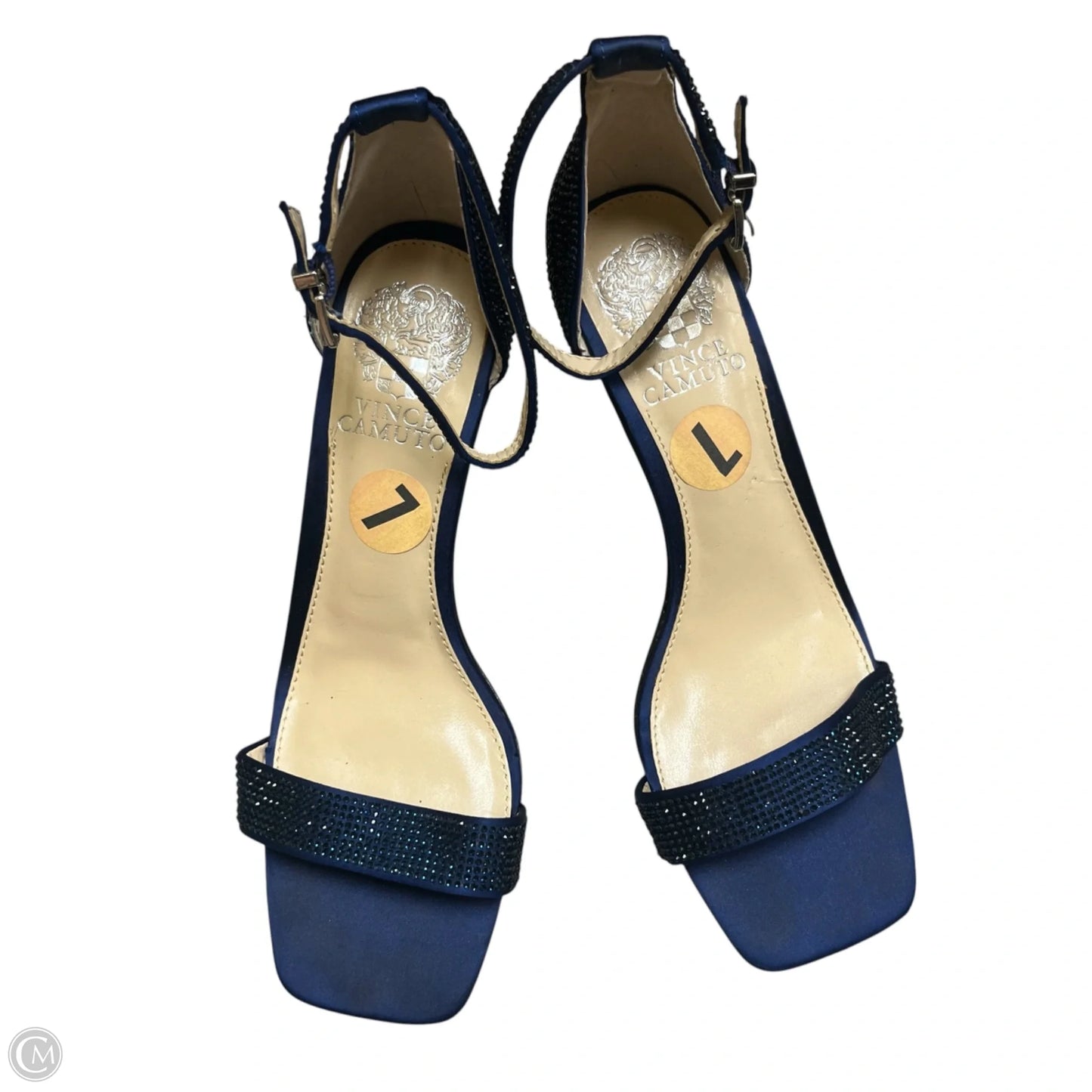 Sandals Heels Block By Vince Camuto In Blue, Size: 7