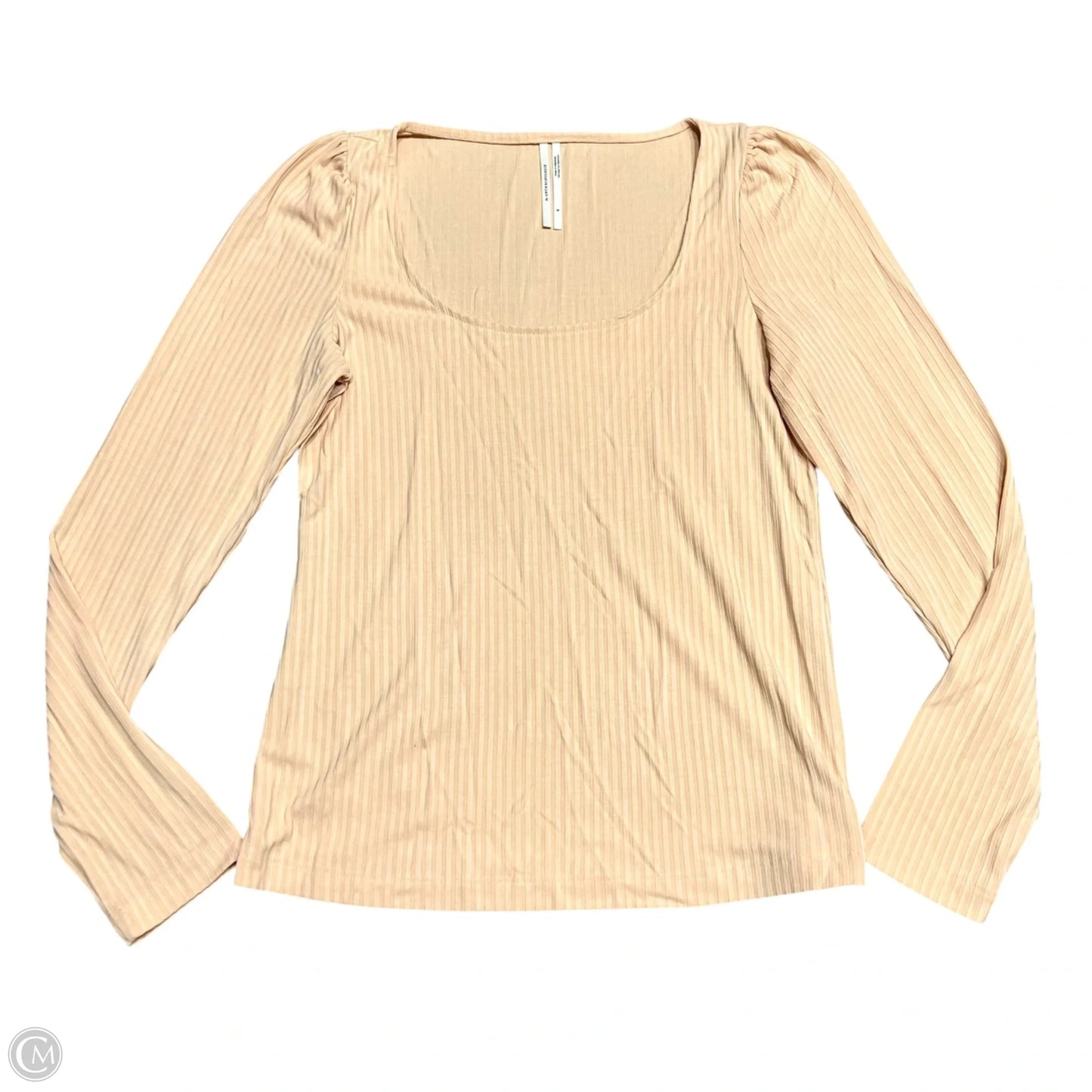 Top Long Sleeve By Anthropologie In Peach, Size: S