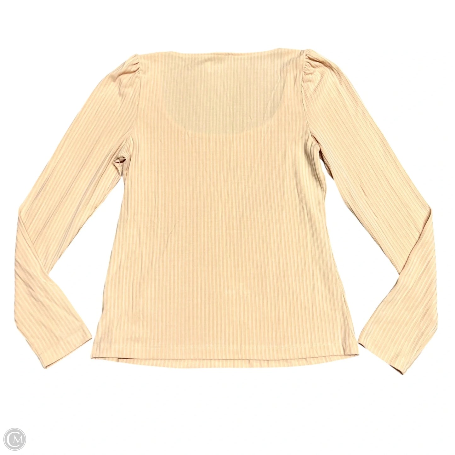 Top Long Sleeve By Anthropologie In Peach, Size: S