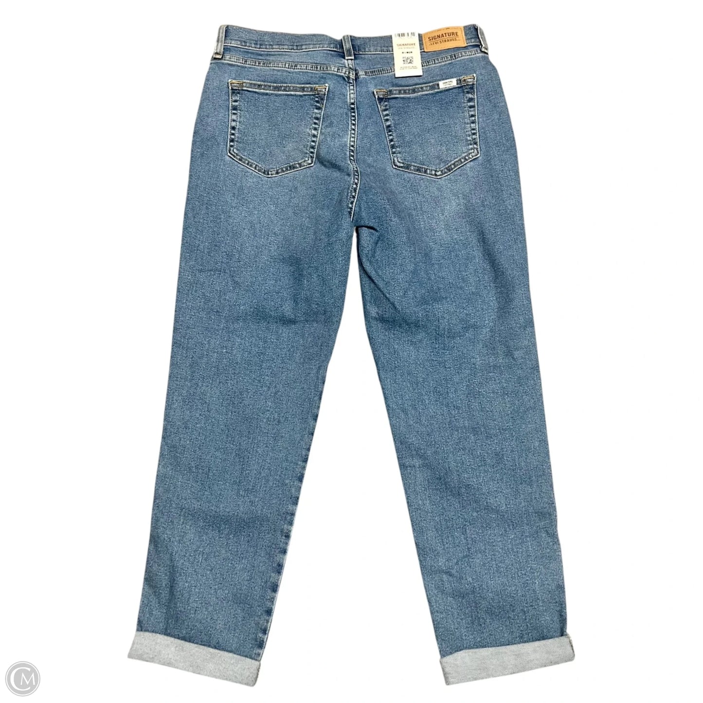 Jeans Boyfriend By Levis In Blue Denim, Size: 6