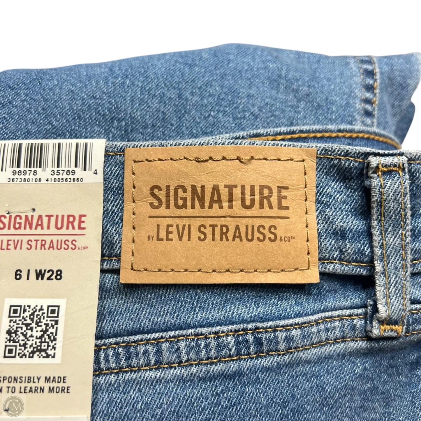 Jeans Boyfriend By Levis In Blue Denim, Size: 6
