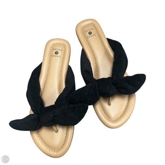 Sandals Flats By Shade & Shore In Black, Size: 8