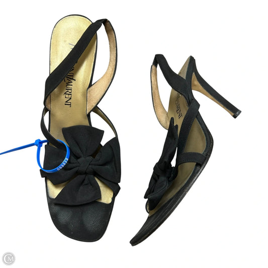Shoes Luxury Designer By Yves Saint Laurent In Black, Size: 8