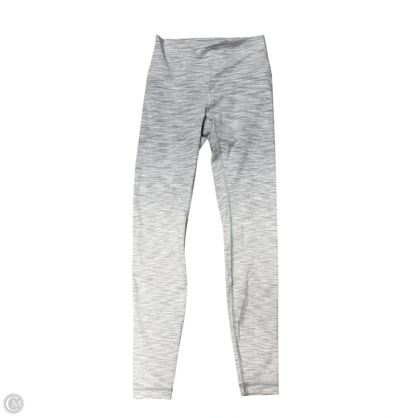 Athletic Leggings By Lululemon In Grey & White, Size: 6