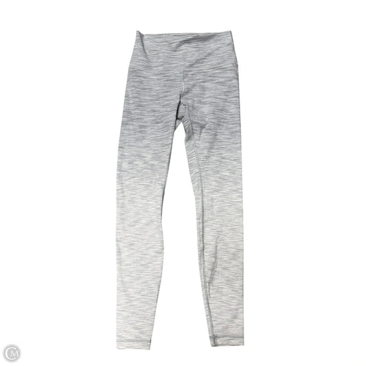 Athletic Leggings By Lululemon In Grey & White, Size: 6