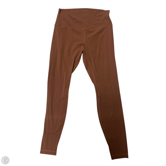 Athletic Leggings By Lululemon In Brown, Size: 10