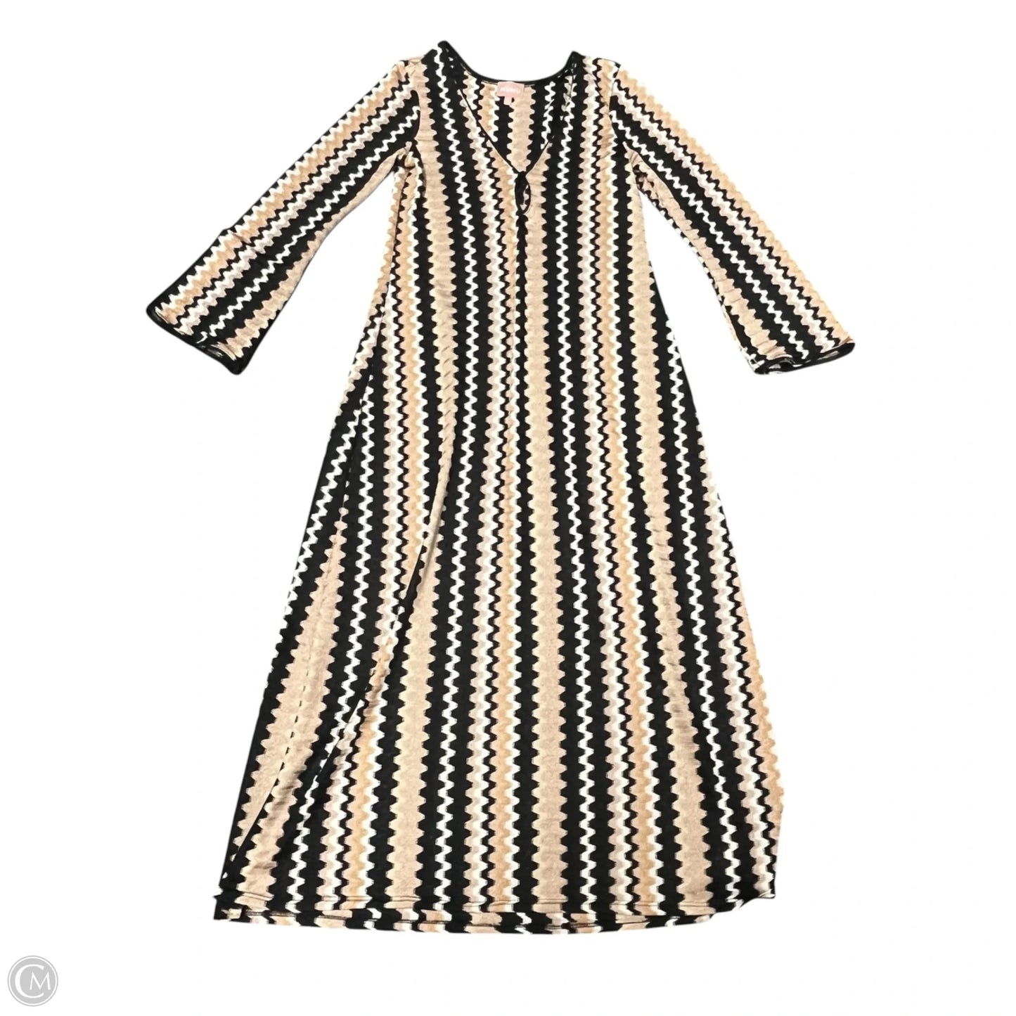 Dress Casual Maxi By Show Me Your Mumu In Black & Tan, Size: Xl