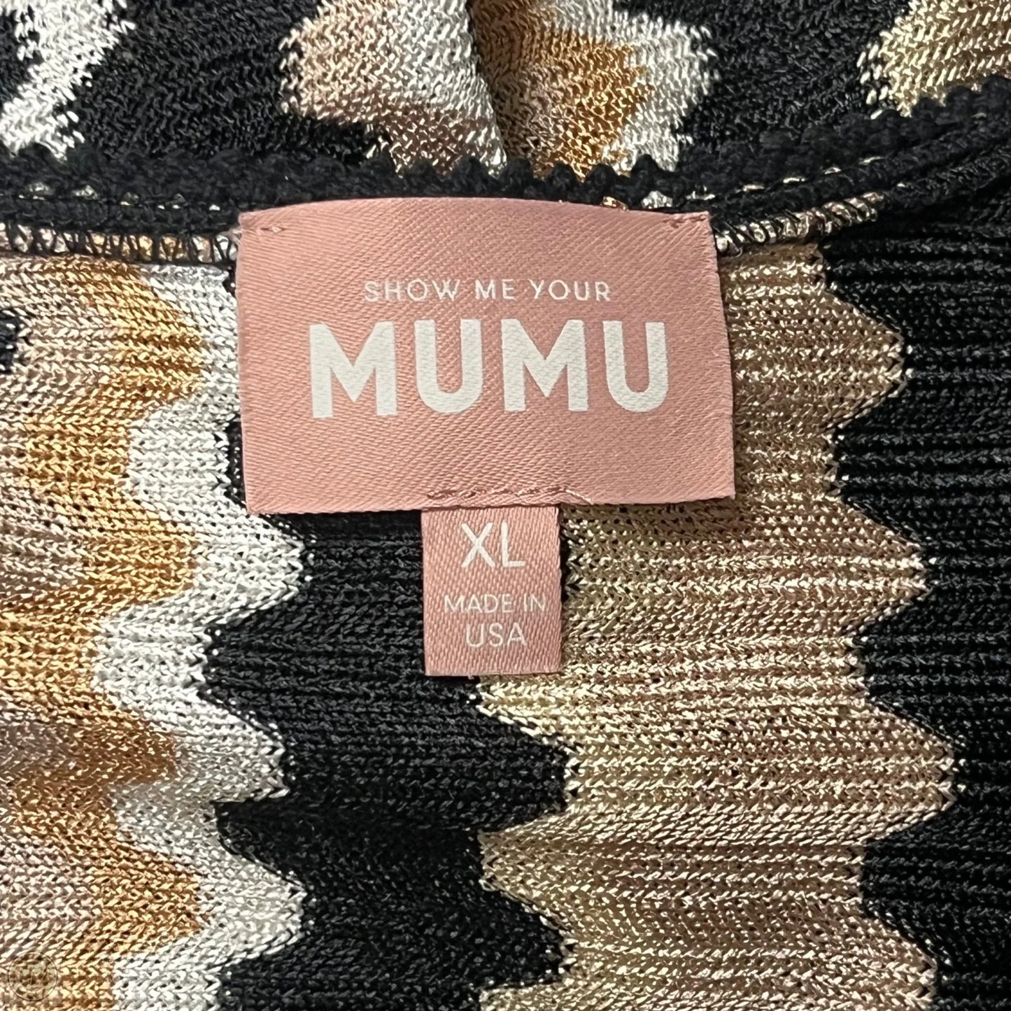 Dress Casual Maxi By Show Me Your Mumu In Black & Tan, Size: Xl
