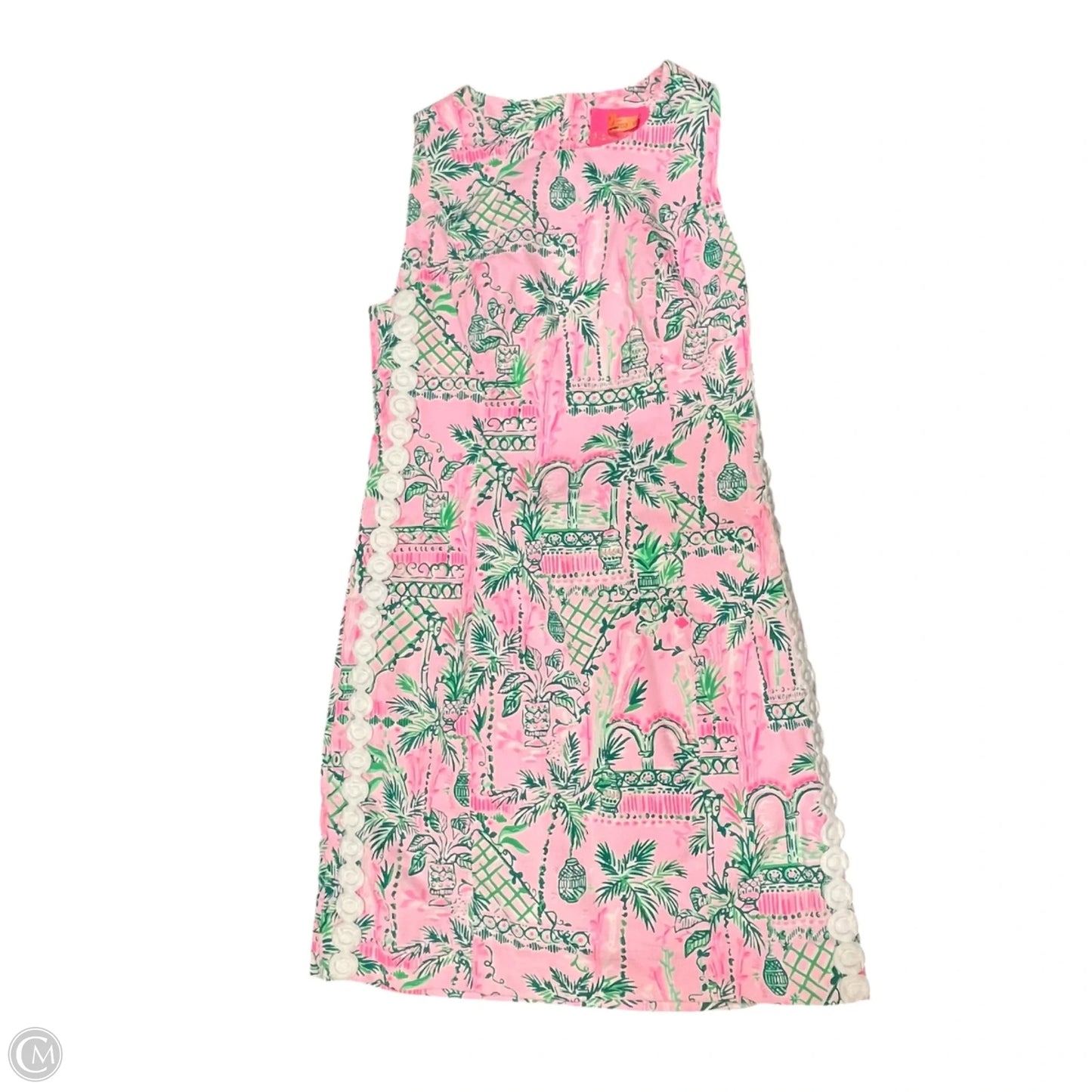 Dress Designer By Lilly Pulitzer In Green & Pink, Size: Xs