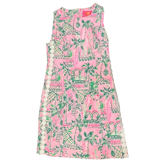 Dress Designer By Lilly Pulitzer In Green & Pink, Size: Xs