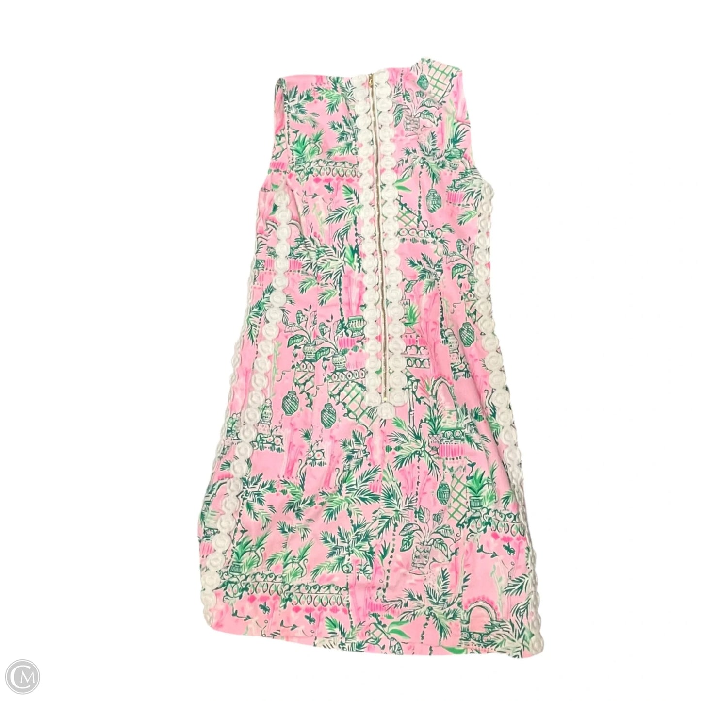 Dress Designer By Lilly Pulitzer In Green & Pink, Size: Xs