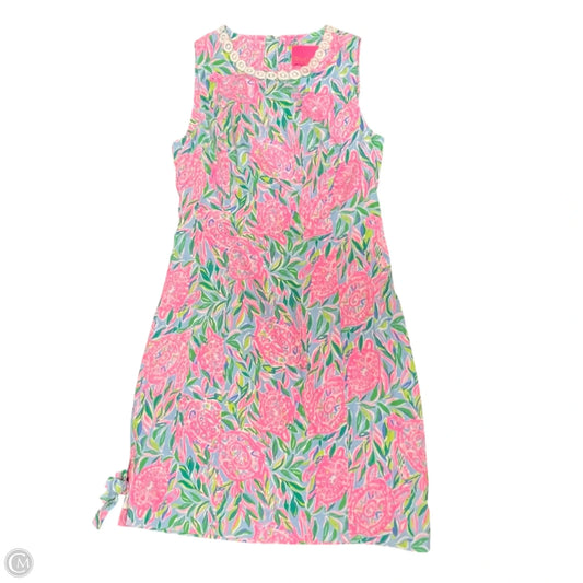 Dress Designer By Lilly Pulitzer In Blue & Pink, Size: Xs