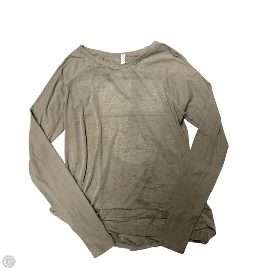 Top Long Sleeve By Free People In Tan, Size: Xs