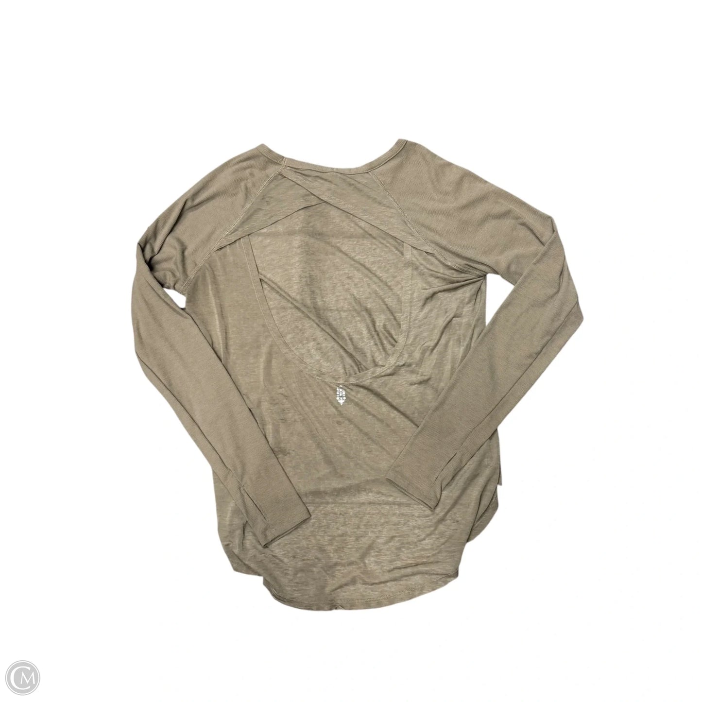 Top Long Sleeve By Free People In Tan, Size: Xs