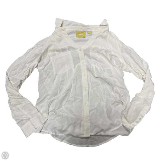 Top Long Sleeve By Maeve In Cream, Size: Xs