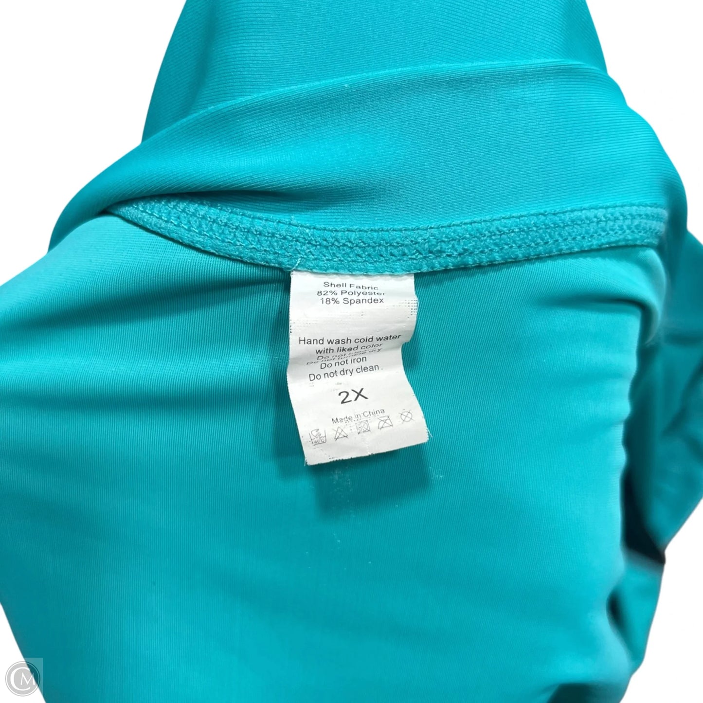 Athletic Jacket In Black & Blue, Size: 2x