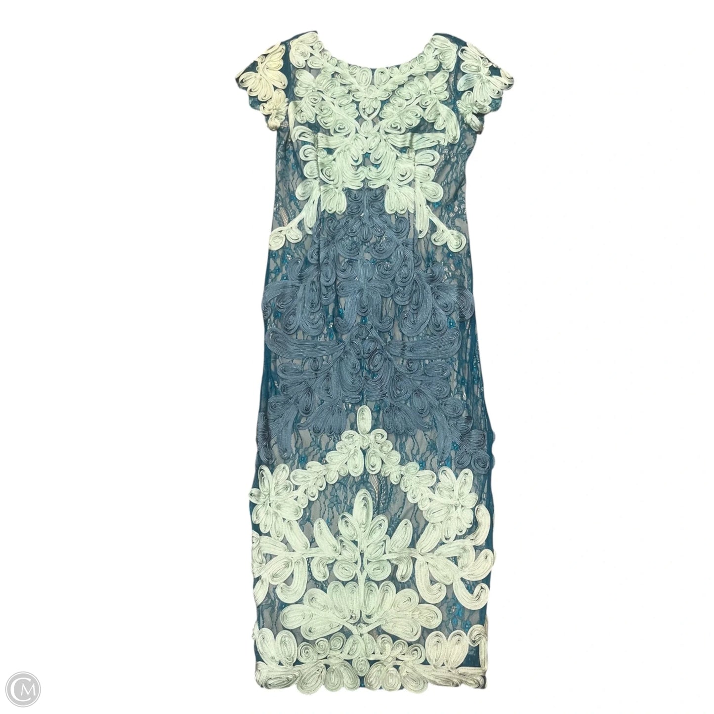 Dress Party Long By Js Collections In Blue & Green, Size: M