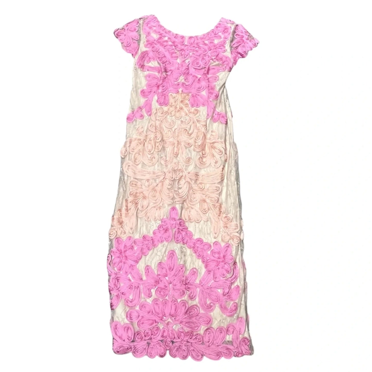 Dress Party Long By Js Collections In Orange & Pink, Size: M