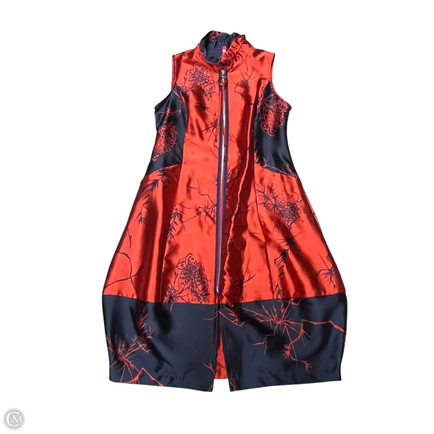 Dress Casual Midi By Ic By Connie K In Blue & Red, Size: M