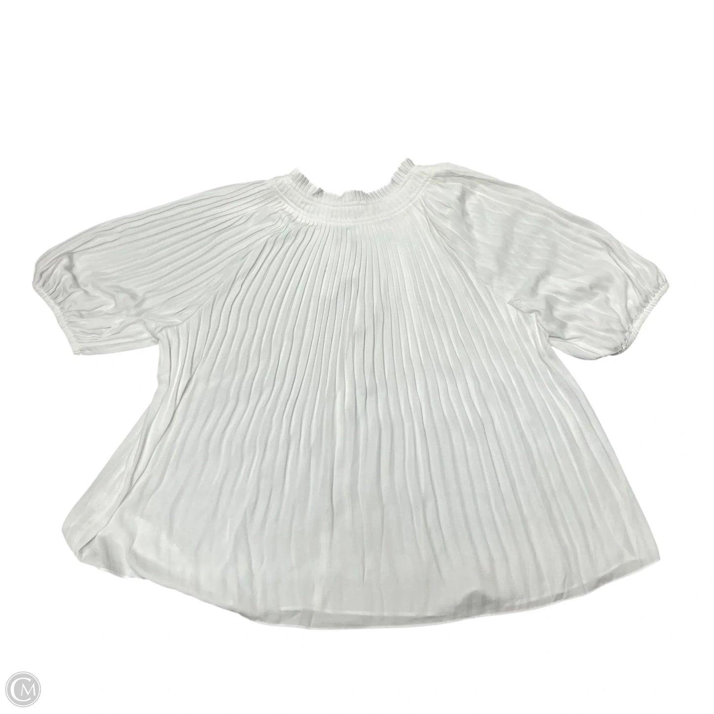 Top Short Sleeve By Current Air In White, Size: Xl