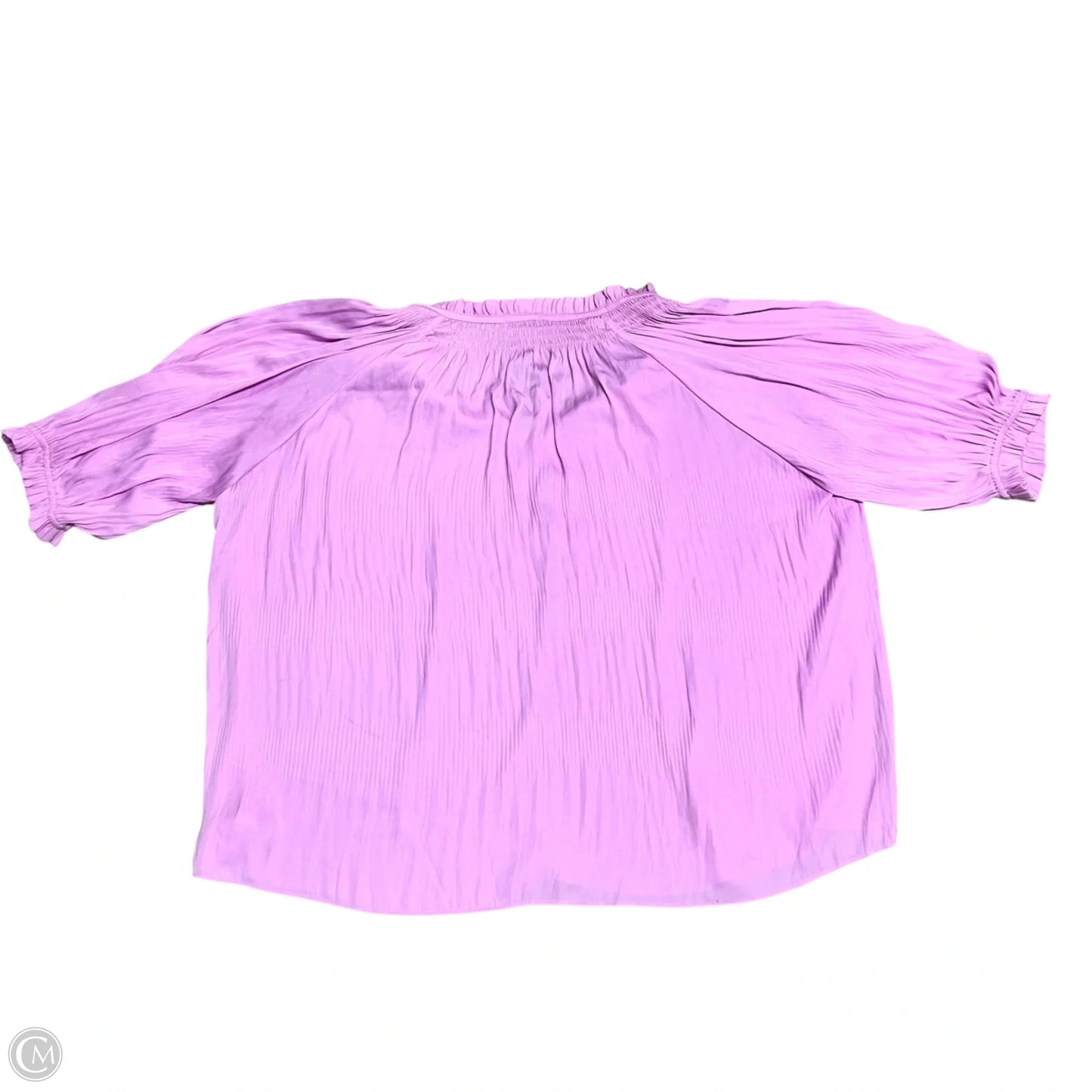 Top Short Sleeve By Current Air In Purple, Size: Xl