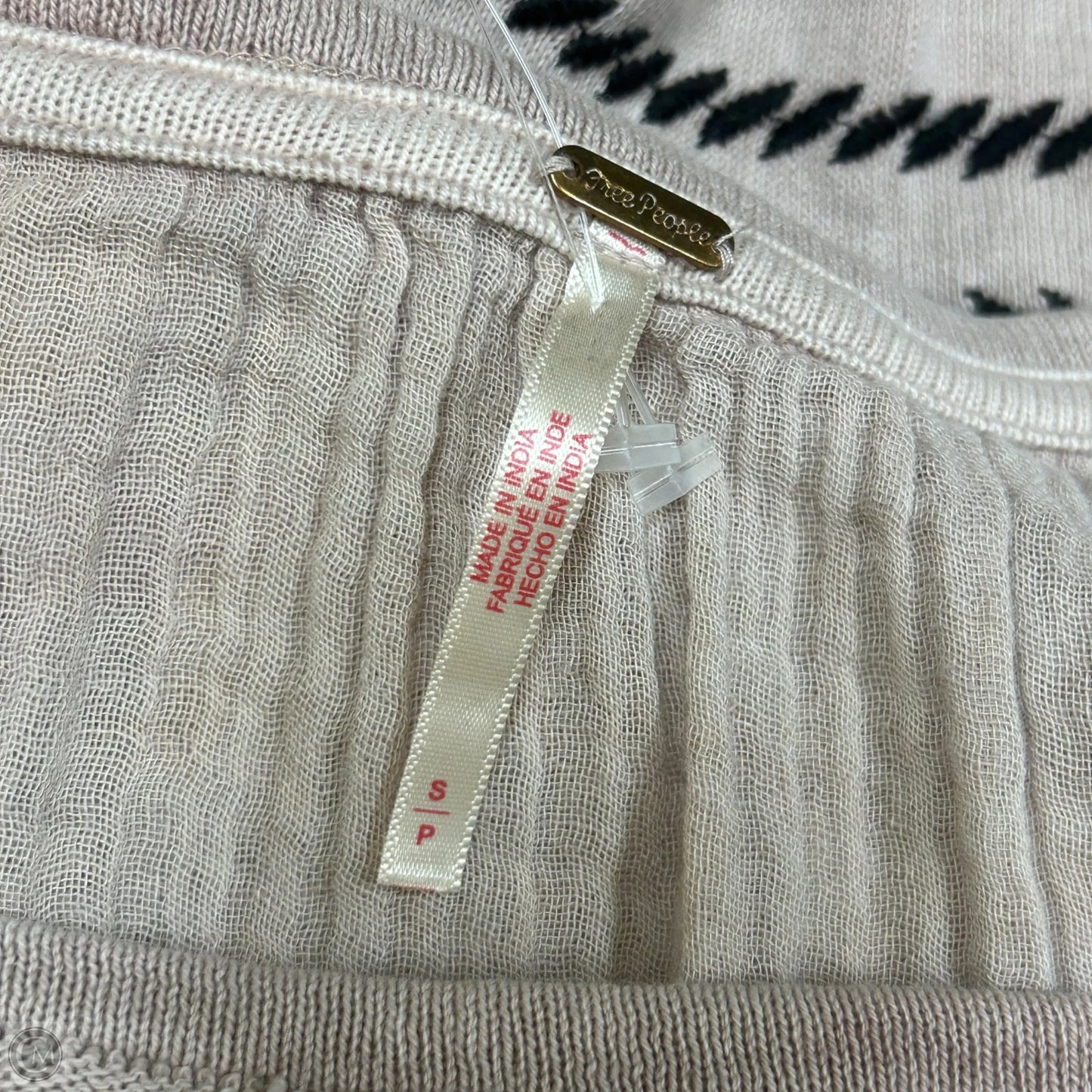 Top Short Sleeve By Free People In Tan, Size: S