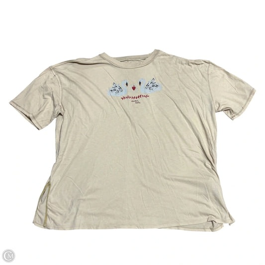 Top Short Sleeve By We The Free In Tan, Size: Xl