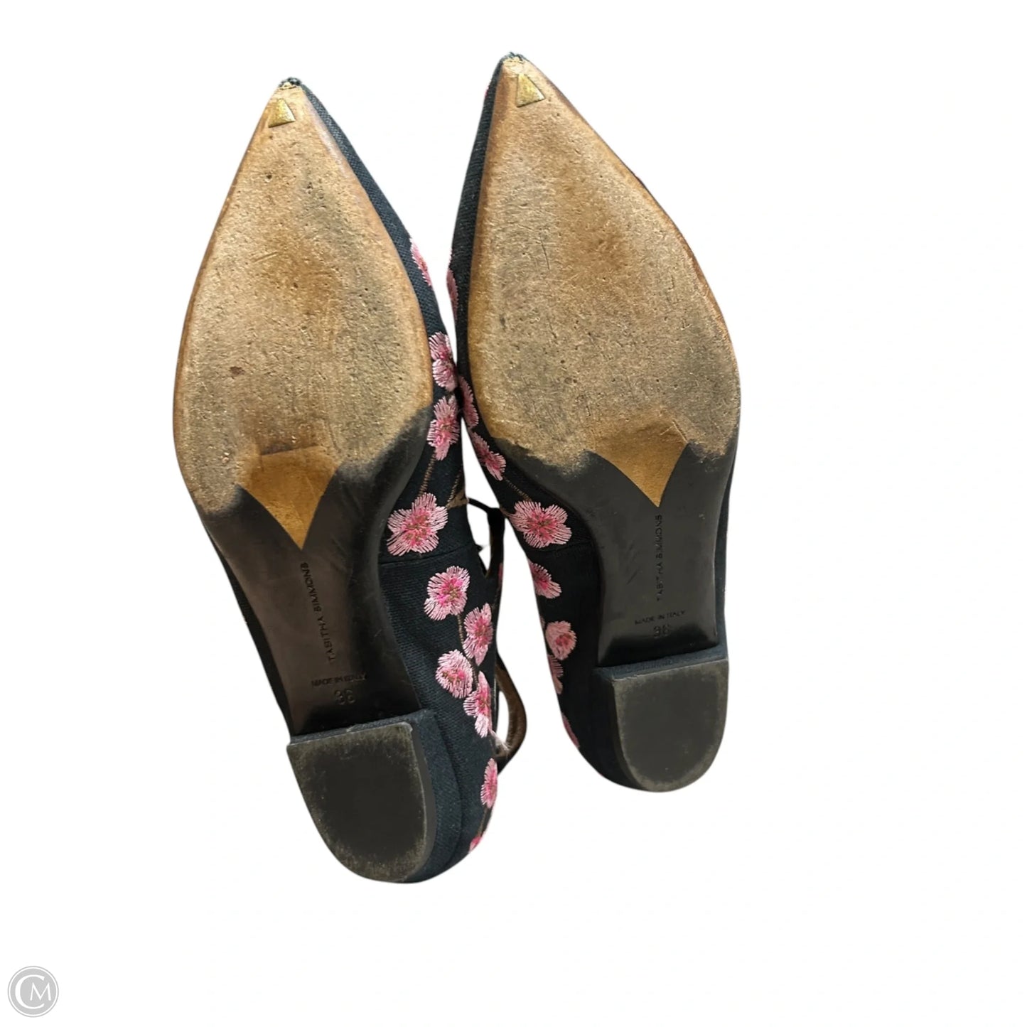 Shoes Flats By Tabitha Simmons In Black & Pink, Size: 5.5