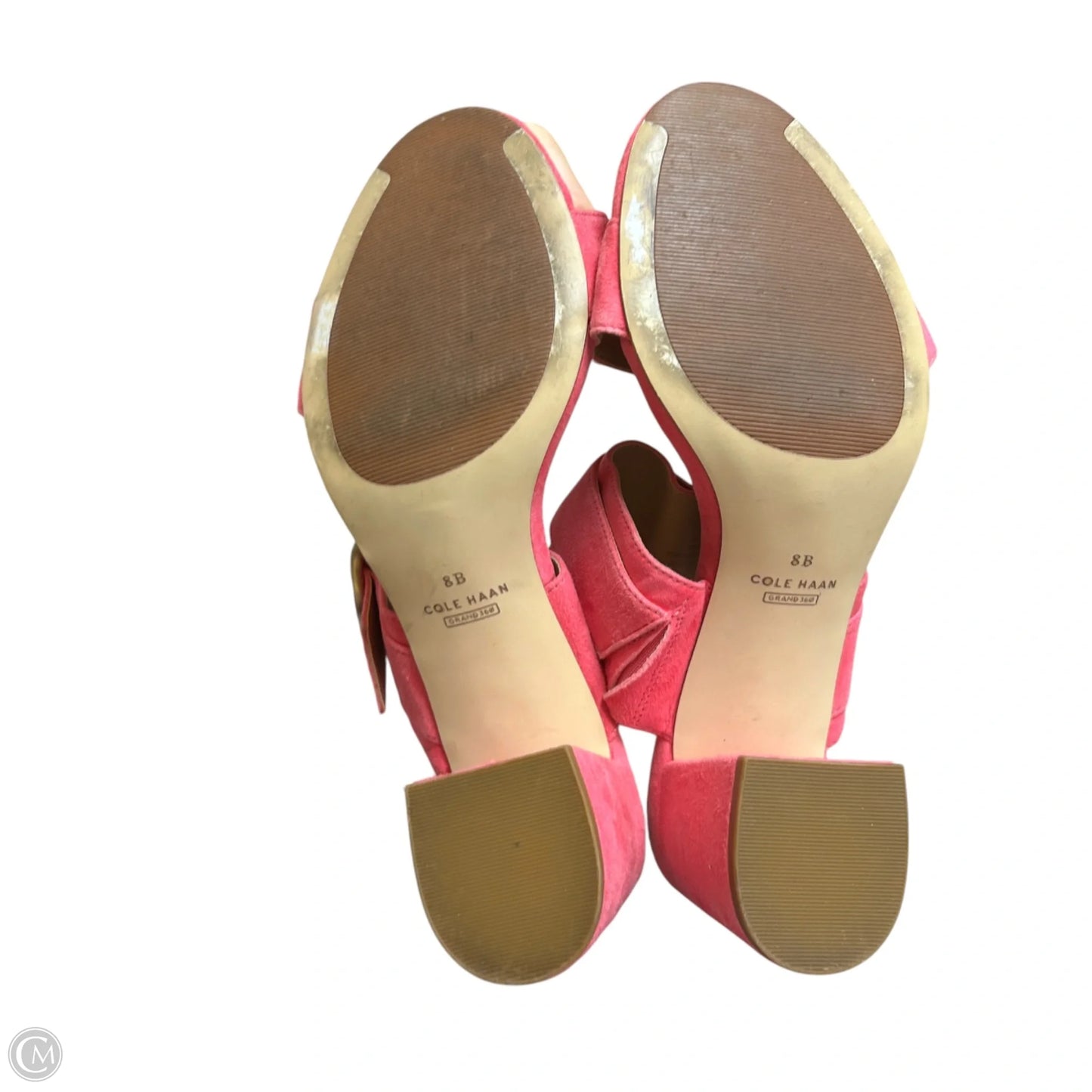 Sandals Heels Block By Cole-haan In Pink, Size: 8