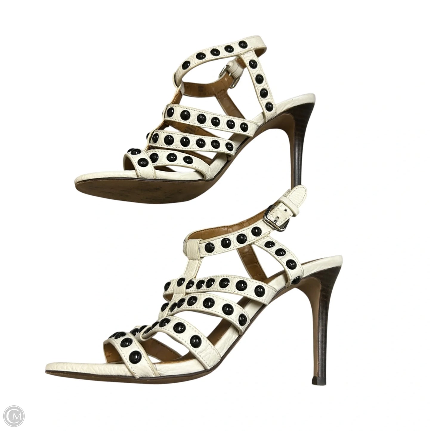 Sandals Designer By Coach In Black & White, Size: 7