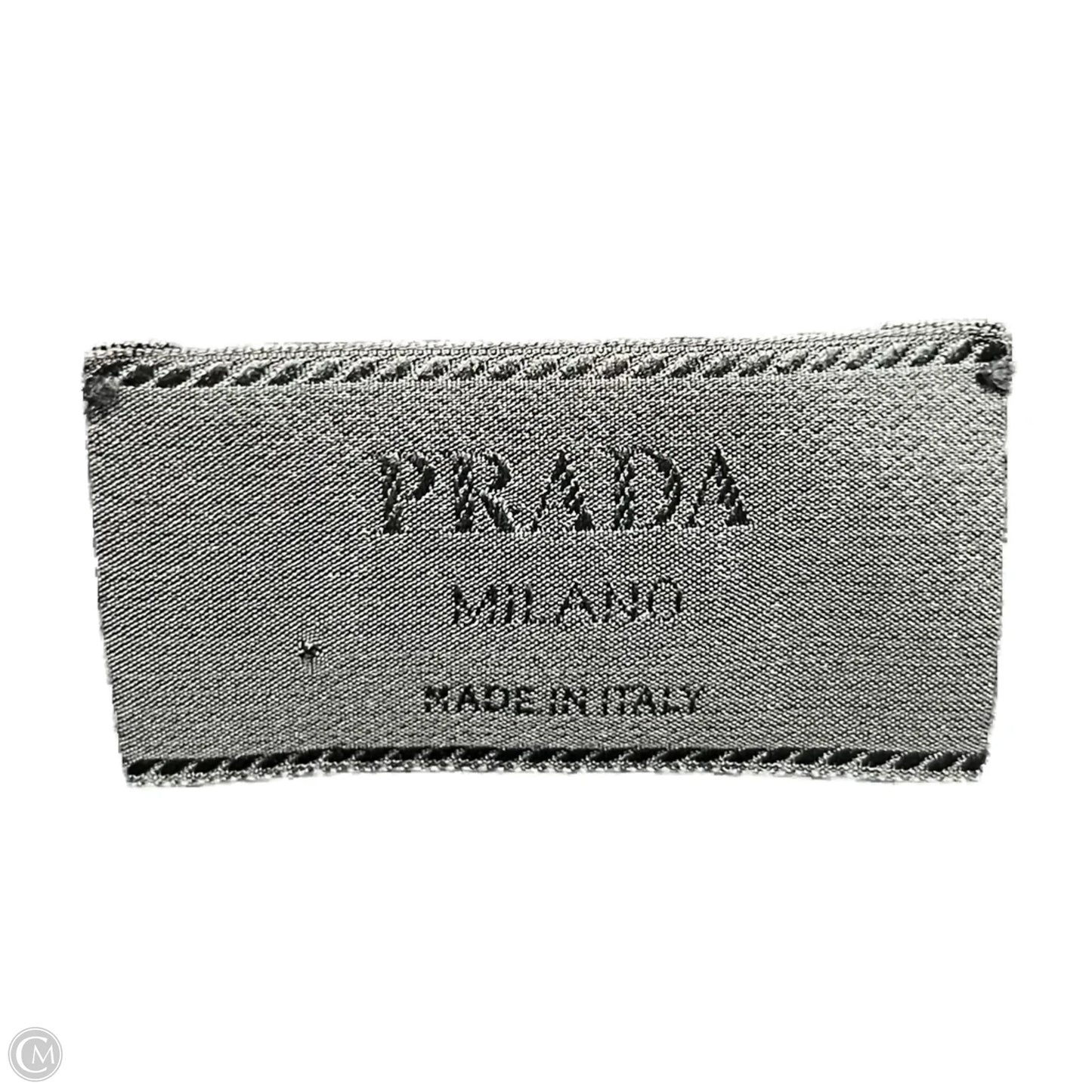 Top Long Sleeve Luxury Designer By Prada In Black & Blue, Size: L