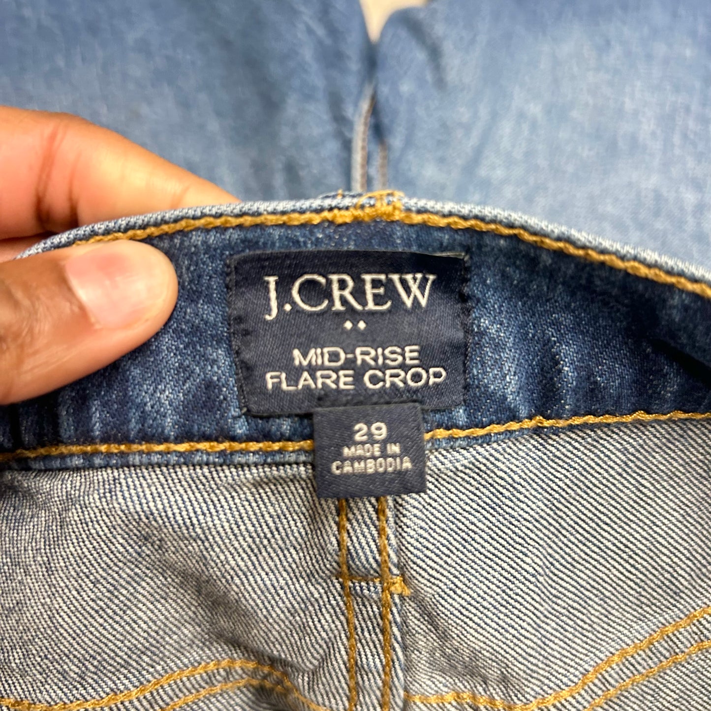 Jeans Boot Cut By J. Crew In Blue Denim, Size: 8
