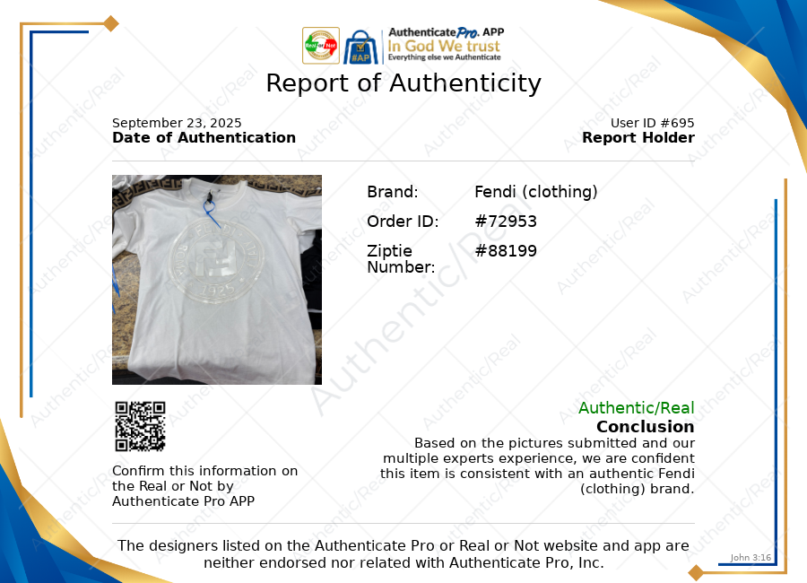 Top Short Sleeve Luxury Designer By Fendi In Cream & White, Size: Xs