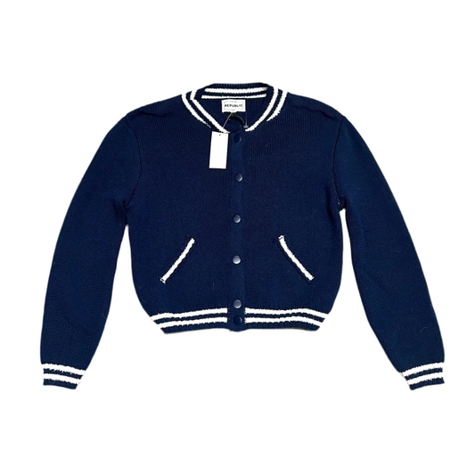 Sweater Cardigan By For The Republic In Navy, Size: M