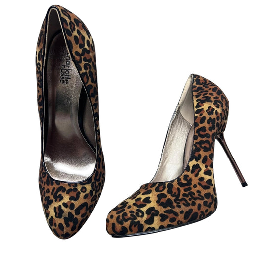 Shoes Heels Stiletto By Charlotte Russe In Animal Print, Size: 11