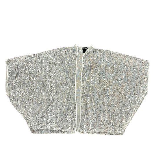 Cardigan By Steve Madden In Silver, Size: Osfm
