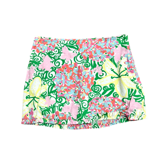 Skirt Designer By Lilly Pulitzer In Green & Pink, Size: 6