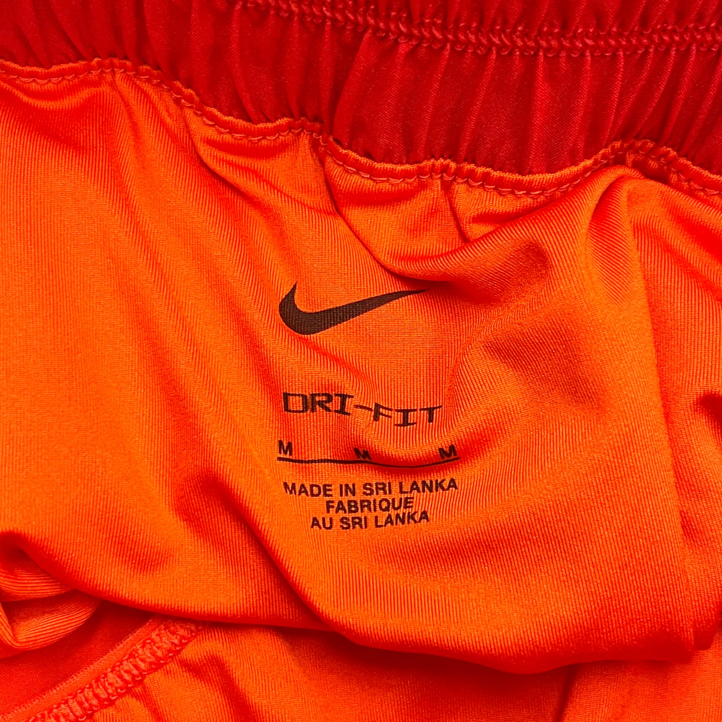 Athletic Shorts By Nike In Orange & Red, Size: 8