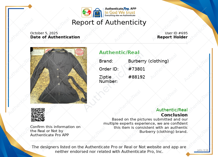 Cardigan Luxury Designer By Burberry In Grey, Size: L