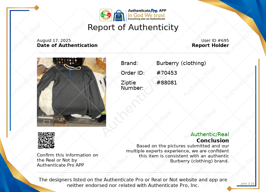 Top Long Sleeve Luxury Designer By Burberry In Black, Size: S