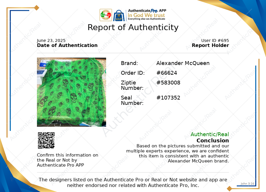 Scarf Luxury Designer By Alexander Mcqueen