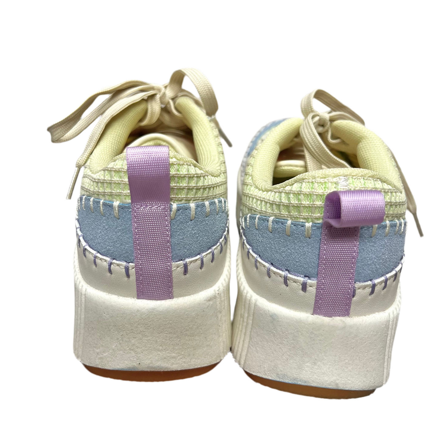 Shoes Sneakers By Nicole Miller In Blue & White, Size: 7.5