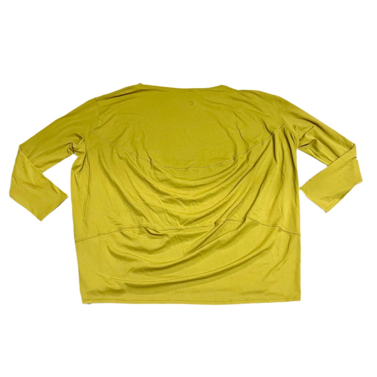 Athletic Top Long Sleeve Crewneck By Lululemon In Chartreuse, Size: S