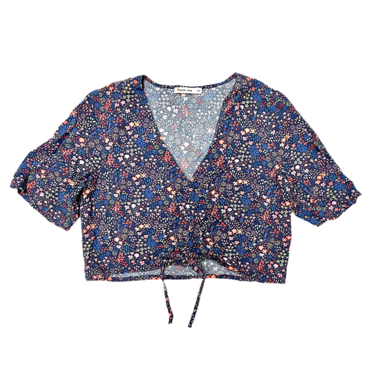 Top Short Sleeve By Marine Layer In Blue & Red, Size: Xs