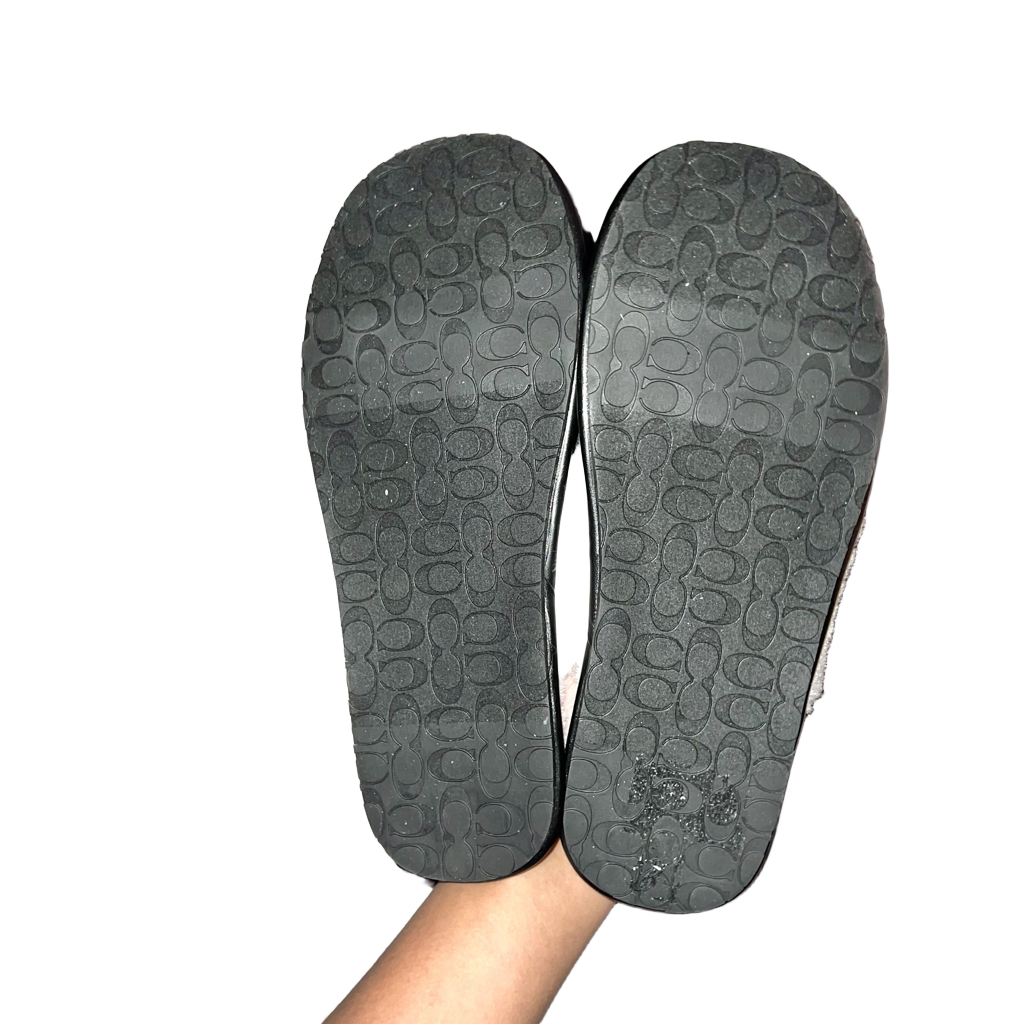 Slippers Designer By Coach, Size: 5