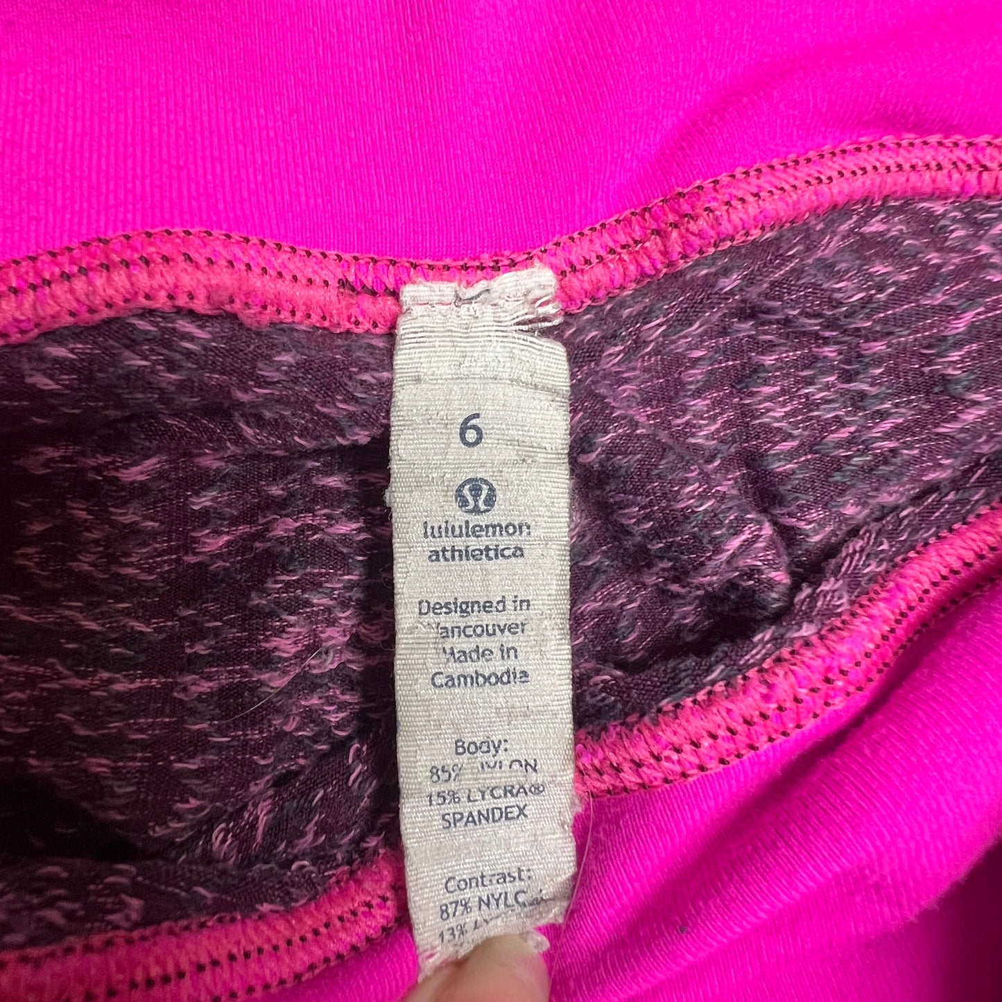 Pink & Purple Athletic Leggings By Lululemon, Size: 6